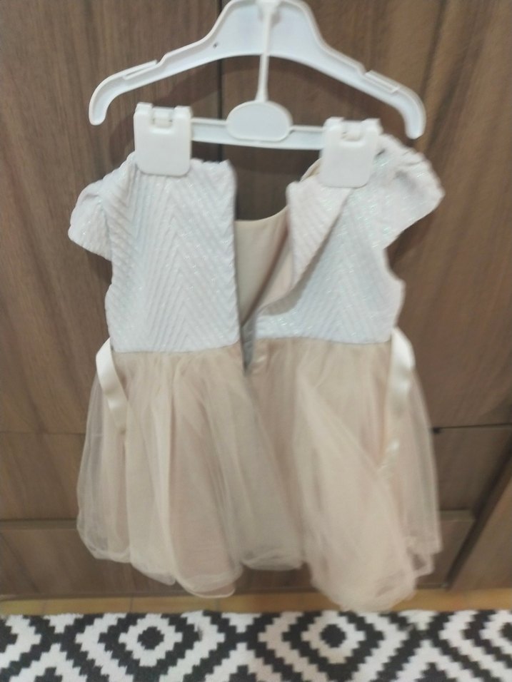 Kız Çocuk Beyaz Fırfırlı Elbise - Görsel 2