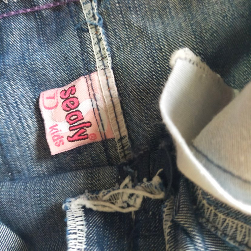 Renkli Nakışlı Düğmeli Kot Etek - Görsel 4