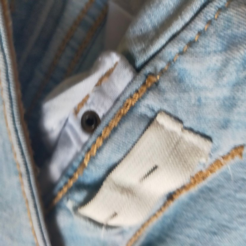 Kız Çocuk Düğmeli Mavi Denim Etek - Görsel 4