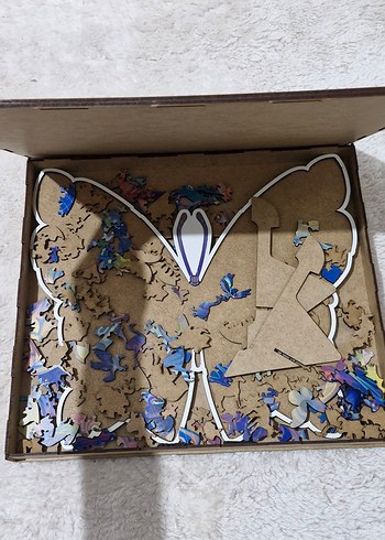 Renkli Kelebek Desenli Mouse Pad puzzle - Görsel 2