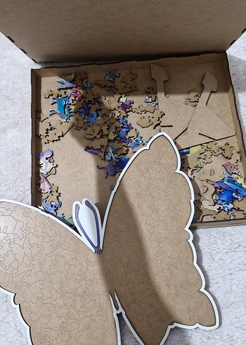 Renkli Kelebek Desenli Mouse Pad puzzle - Görsel 5