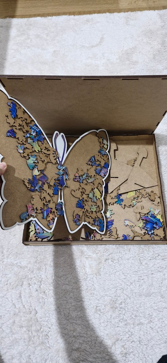 Renkli Kelebek Desenli Mouse Pad puzzle - Görsel 3