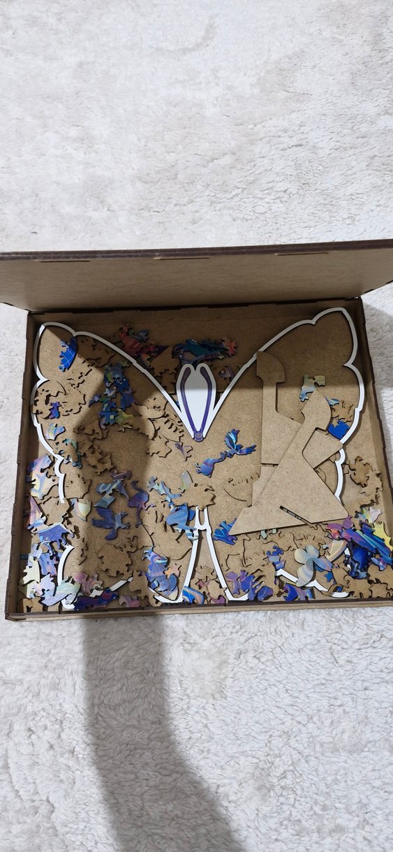 Renkli Kelebek Desenli Mouse Pad puzzle - Görsel 2