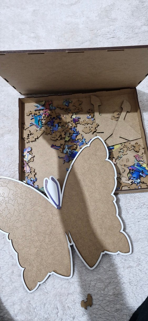 Renkli Kelebek Desenli Mouse Pad puzzle - Görsel 5