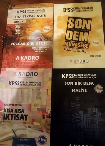 A kadro özet notlar 