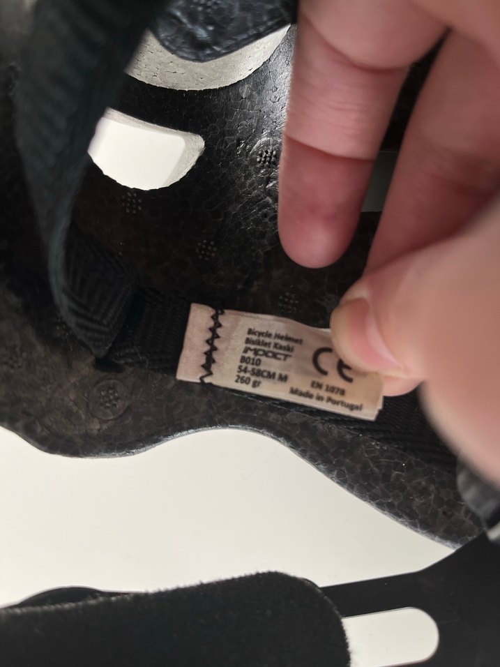 Mavi Siyah Biker Motosiklet Kaskı Velcro - Görsel 4