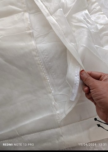 Nakışlı Beyaz Yatak Örtüsü - Görsel 5