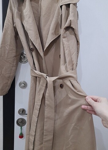 38 Beden camel Renk Trenckot