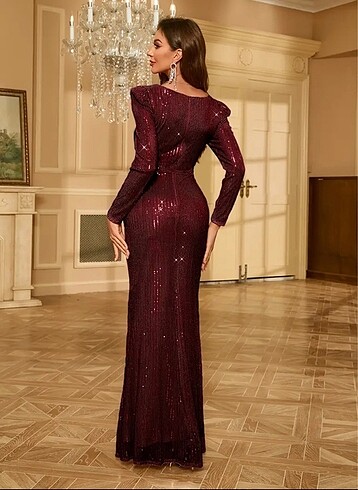 xl Beden Bordo abiye