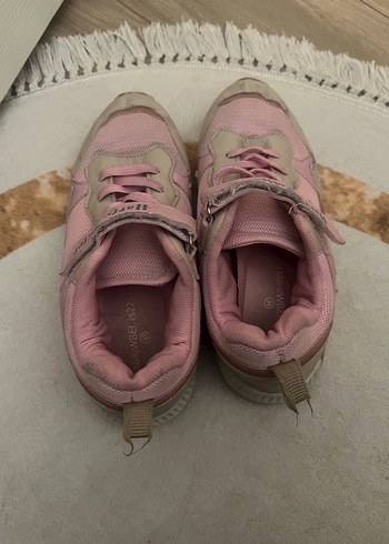 Kız Çocuk Pembe Spor Ayakkabı Velcro - Görsel 3