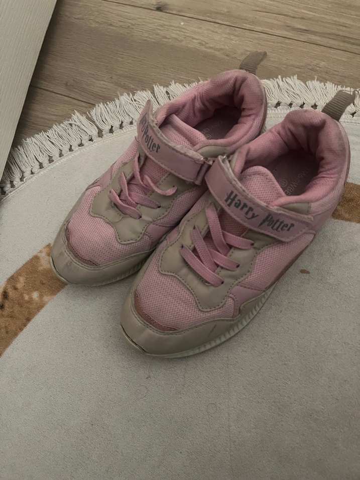 Kız Çocuk Pembe Spor Ayakkabı Velcro - Görsel 4