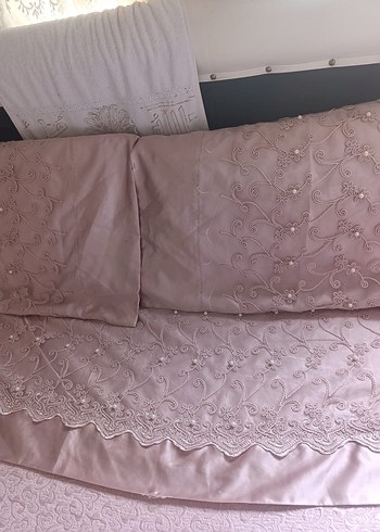 Bej Pastel Renkli Düz Yatak Örtüsü - Görsel 3