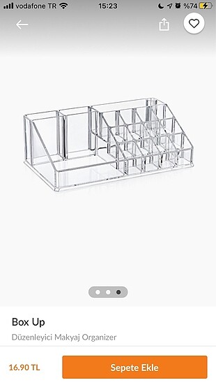 Box up organizer