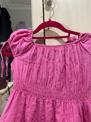 LC Waikiki Pembe yazlık elbise