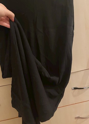Siyah Kolsuz Kadın Midi Yelek - Görsel 2