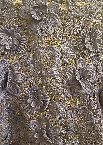 Dantel İşlemeli Mavi Bohem Kadın Bluz - Görsel 2