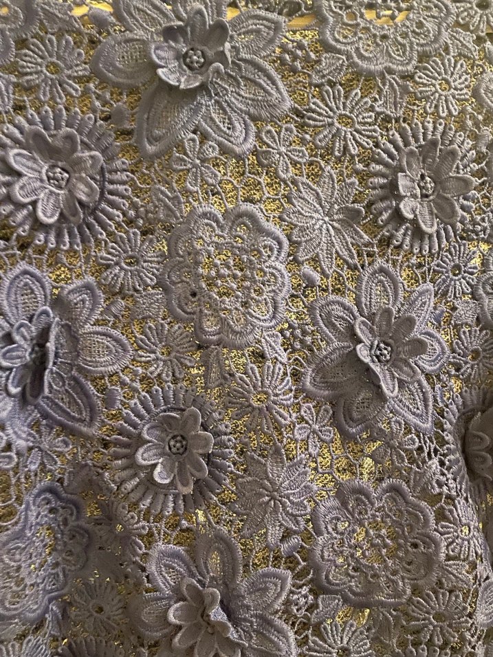 Dantel İşlemeli Mavi Bohem Kadın Bluz - Görsel 2