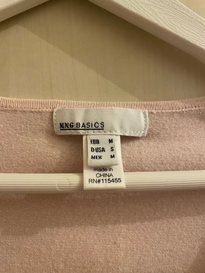 Bej V Yaka Kadın Pamuklu Kazak - Görsel 3