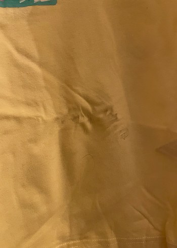 Sarı Baskılı Kız Tişörtü - Zara - Görsel 4