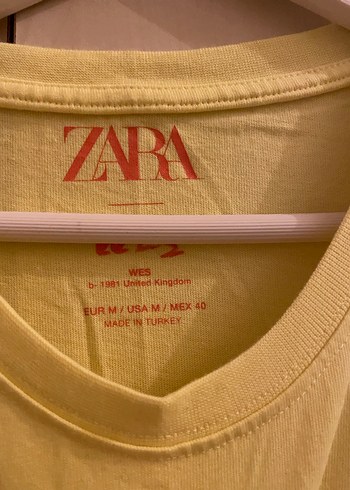 Sarı Baskılı Kız Tişörtü - Zara - Görsel 3