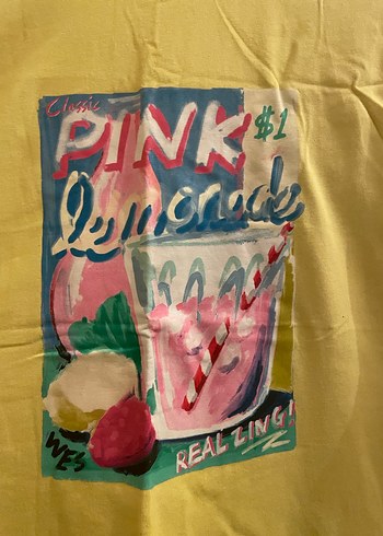 Sarı Baskılı Kız Tişörtü - Zara - Görsel 2