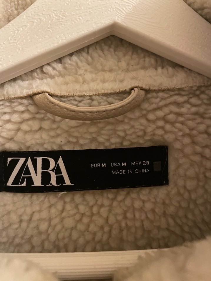 Bej Süet Kadın Mont, Kürklü, Rahat Kesim - Görsel 5