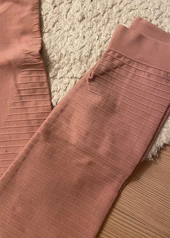 Bej Midi Kadın Spor Tayt - Görsel 2