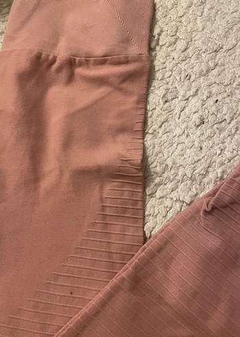 Bej Midi Kadın Spor Tayt - Görsel 3