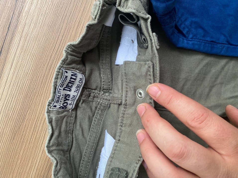 Erkek Çocuk Düğmeli Denim Şort - Görsel 3