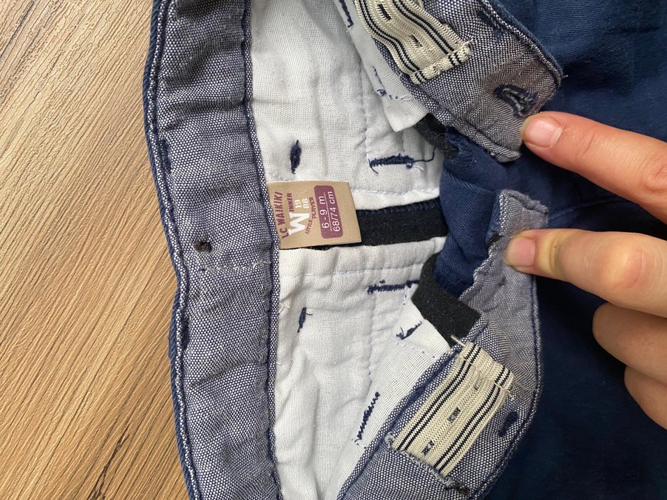 Düğmeli Lacivert Erkek Çocuk Kot Pantolon - Görsel 3