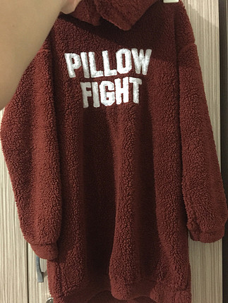 Kapüşonlu peluş sweat