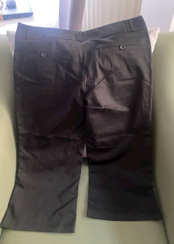 Siyah Kemerli Kadın Kumaş Pantolon - Görsel 3