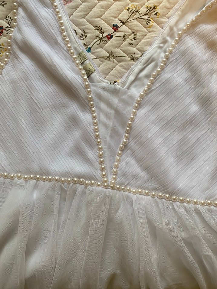 V Yaka Kolsuz Midi Bohem gece elbisesi - Görsel 4