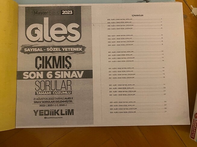 Ales çıkmış sorular