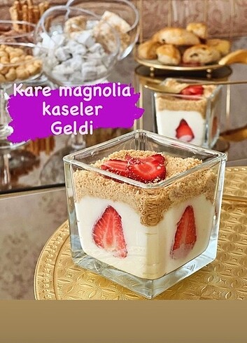 Paşabahçe 6 Adet Kare Magnolya Cam Kase