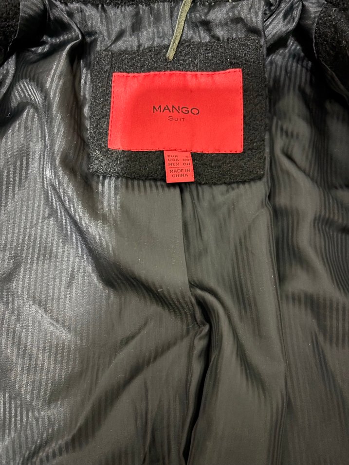 Siyah Çift Düğmeli Kaban - Görsel 3