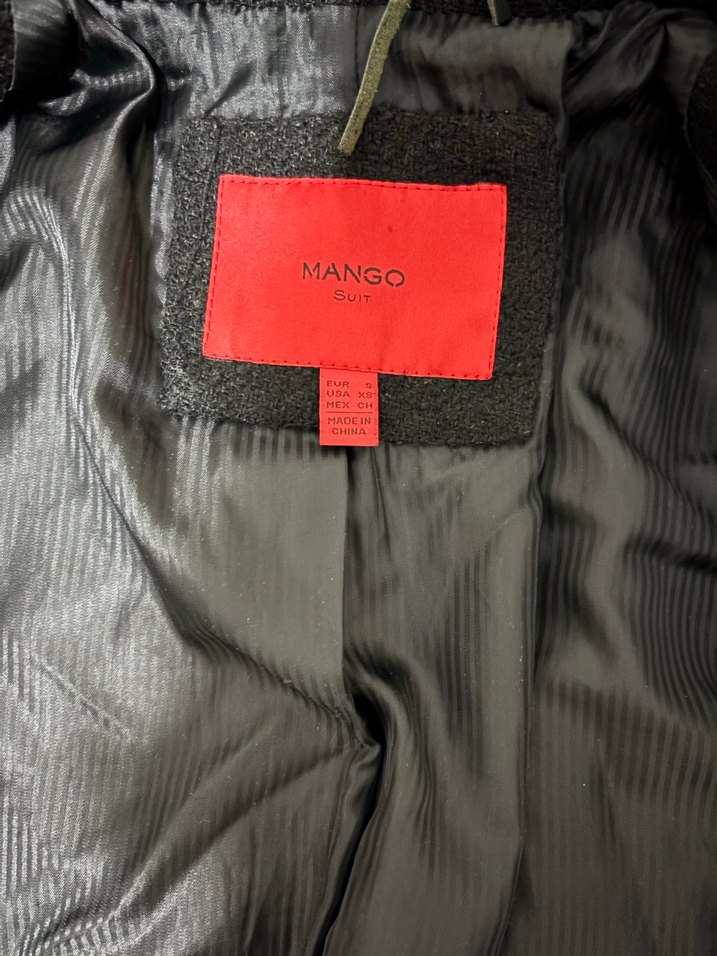 Siyah Çift Düğmeli Kaban - Görsel 4