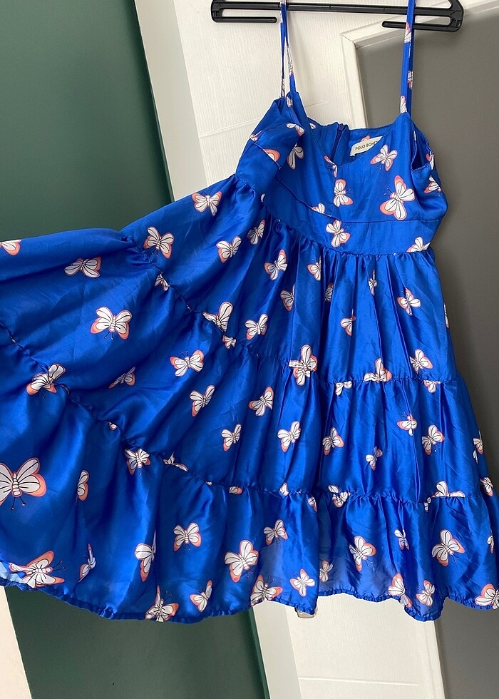 Kelebekli elbise - Görsel 3