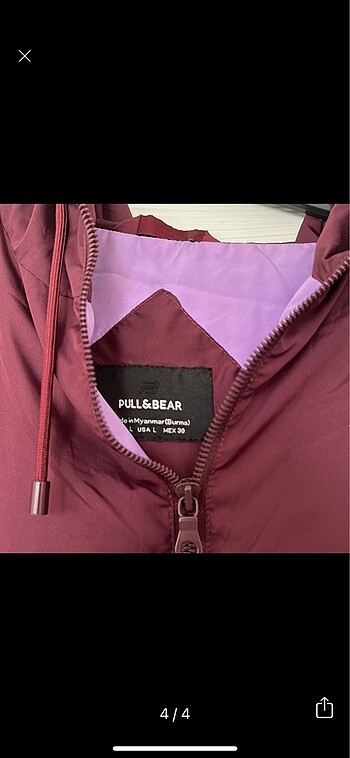 l Beden çeşitli Renk Pullbear yagmurluk