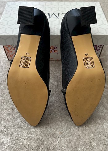 39 Beden siyah Renk Siyah Stiletto Topuklu Kadın Ofis Ayakkabısı