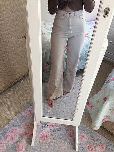 ten rengi pantolon kot bershka camel rengi pantolon