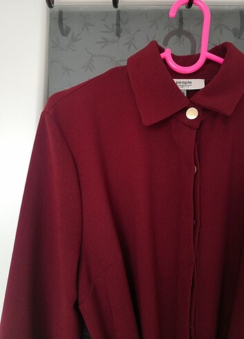 36 Beden Bordo tunik elbise 