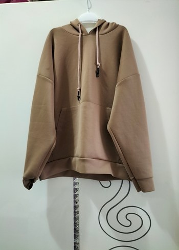 Bej Kapüşonlu Salaş Sweatshirt takım