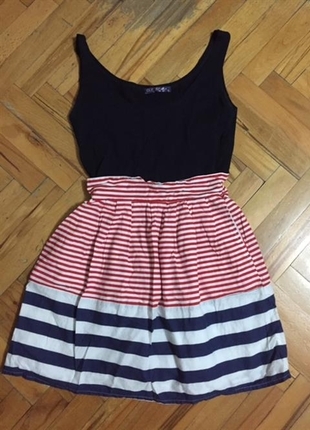 Marine trendy elbise 