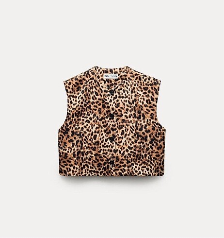 s Beden Zara Leopar Yelek