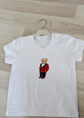 Erkek Çocuk Beyaz Baskılı Kısa Kollu Tişört