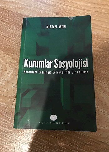 Kurumlar Sosyolojisi - Mustafa Aydın