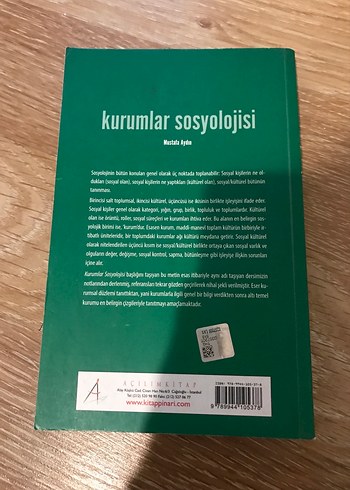  Kurumlar Sosyolojisi - Mustafa Aydın
