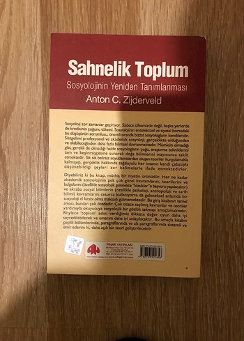 Sahnelik Toplum - Sosyolojinin Yeniden Tanımlanması