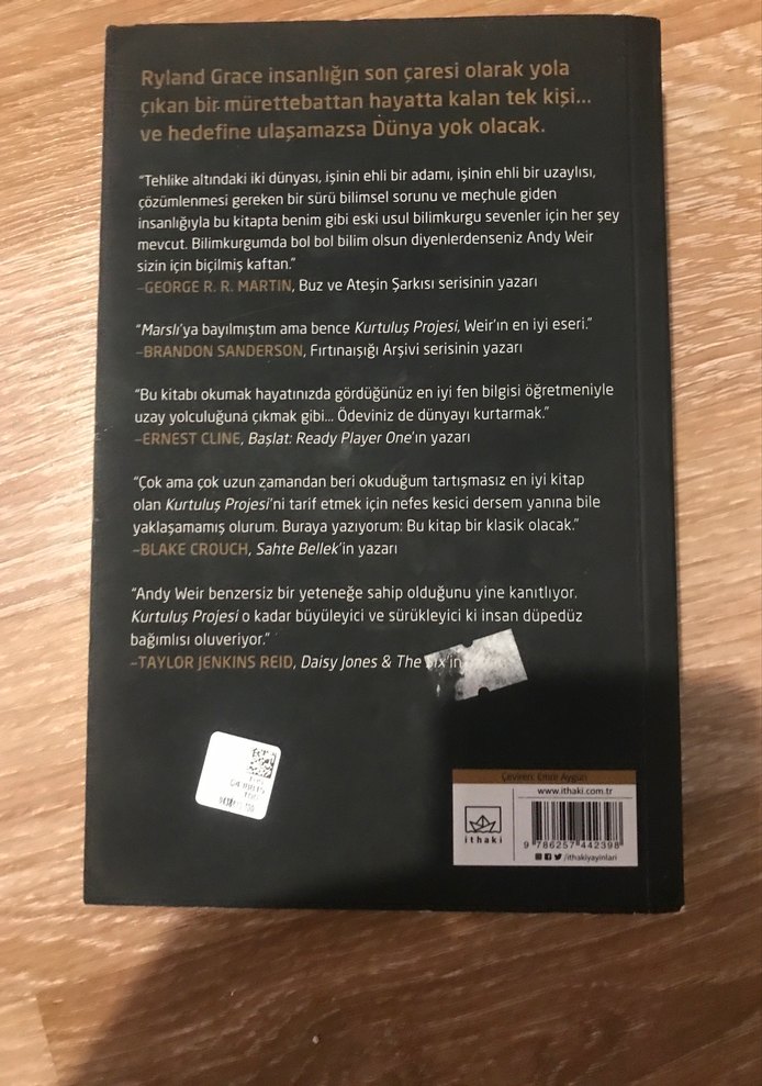 Andy Weir - Kurtuluş Projesi - Görsel 2